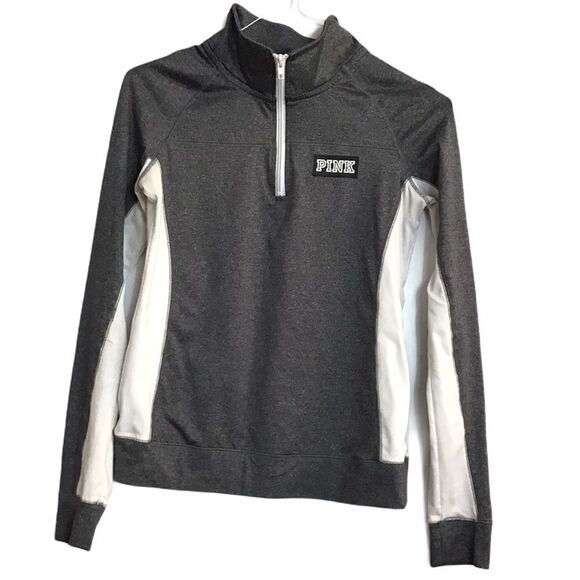 Pink Victoria’s Secret Half Zip Athletic Top - Picture 1 of 5